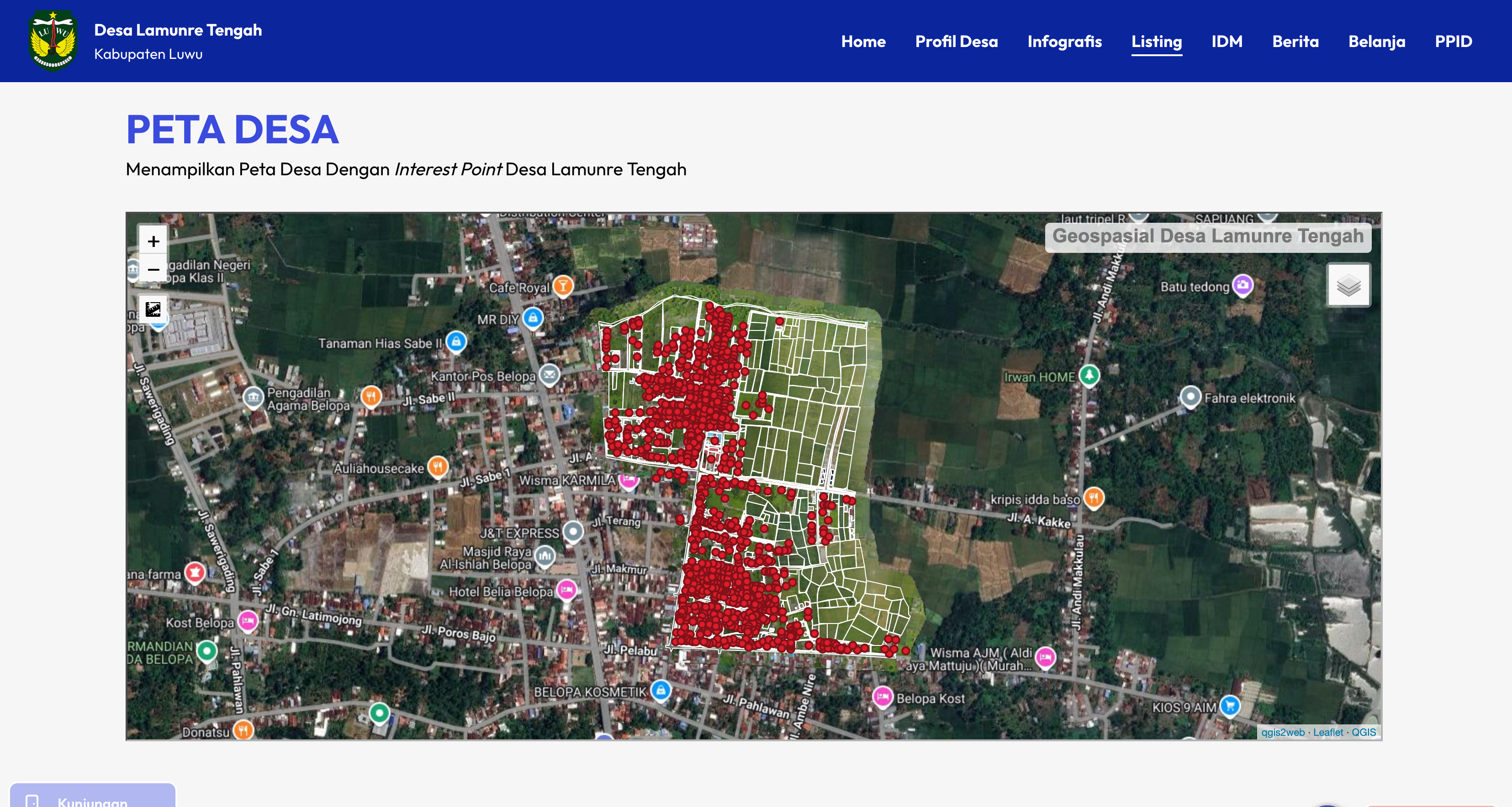 Pemetaan Desa Lamunre Tengah